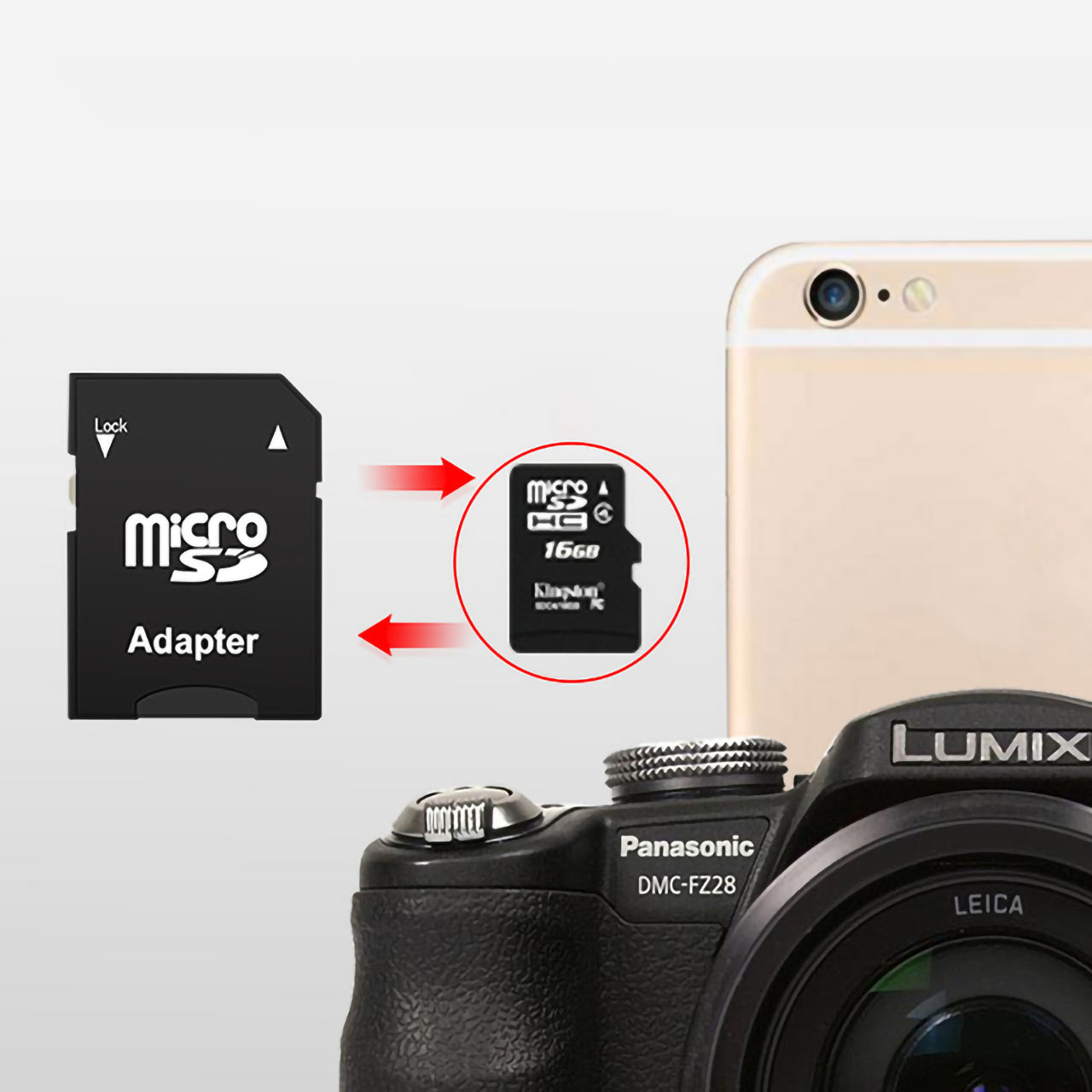 Áo Thẻ Nhớ (Không Kèm Thẻ), Adapter Thẻ Nhớ Micro SD (TF) Sang SD
