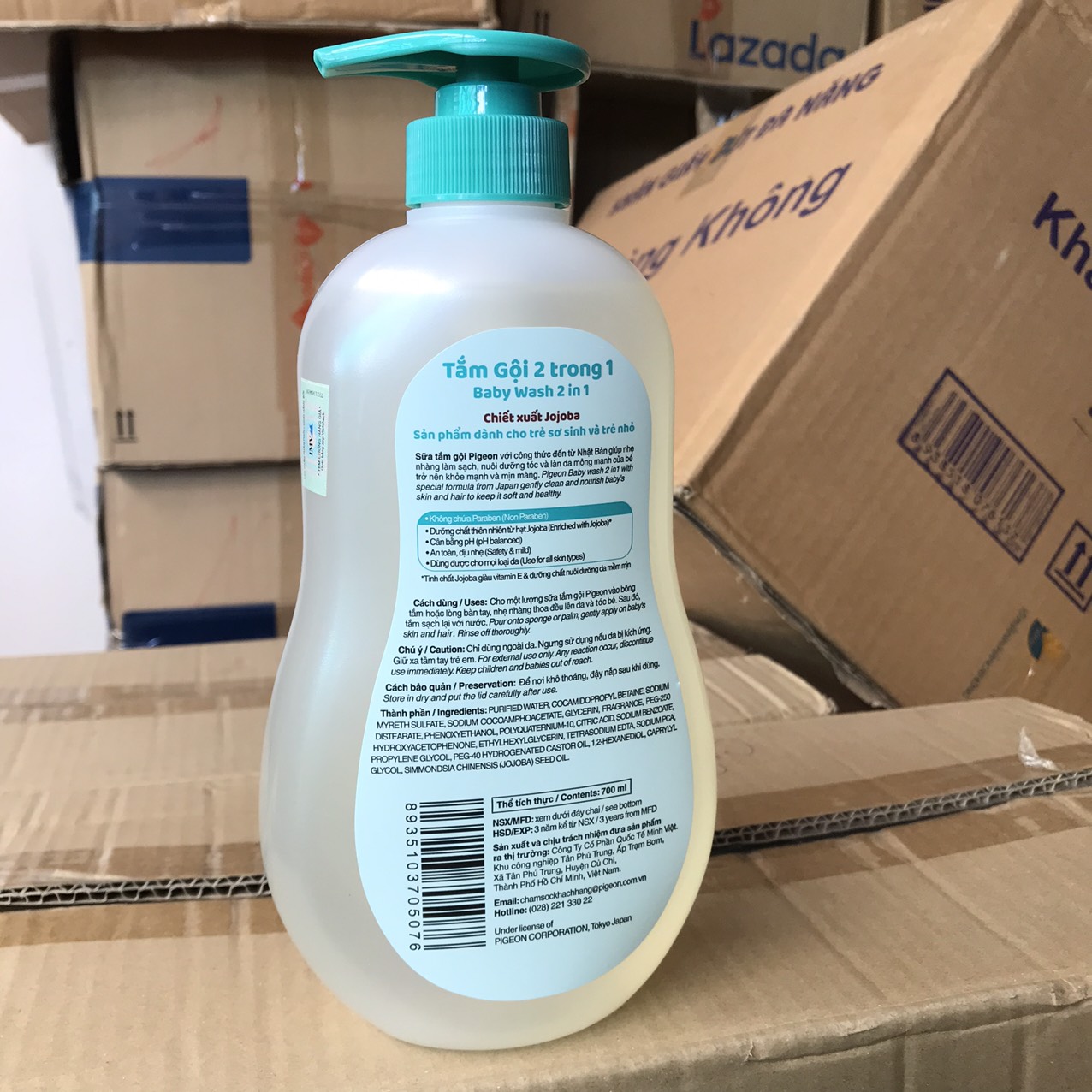 Sữa Tắm Gội Pigeon 2in1 700ml