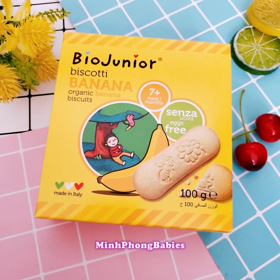 Bánh Ăn Dặm Hữu Cơ Cho Bé Bio Junior 100g