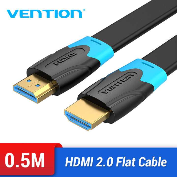 Vention dây cáp dẹt HDMI 2.0 HDMI to HDMI Cable HDMI 2.0 4K 3D 60FPS Cable Ethernet Adapter flat line cáp HDMI kết nối tivi 1M 2M 3M 5M 10M For…