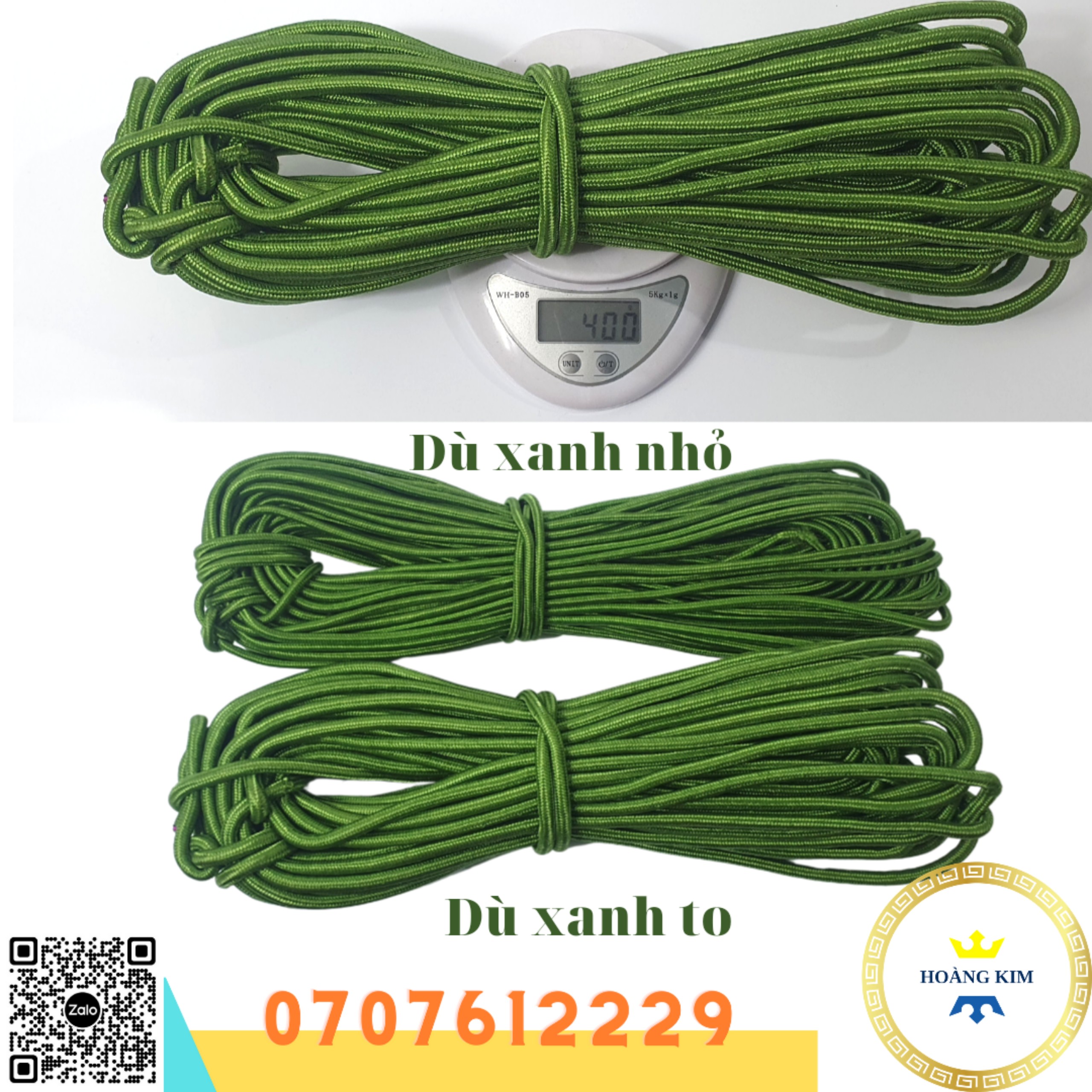 Dây dù tròn bền,chắc 20m dây (buộc đồ,cắm trại,leo núi...)