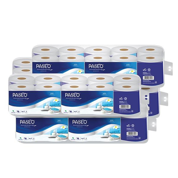Combo 4 lốc Giấy vệ sinh Paseo 10 cuộn ( 2 lớp )