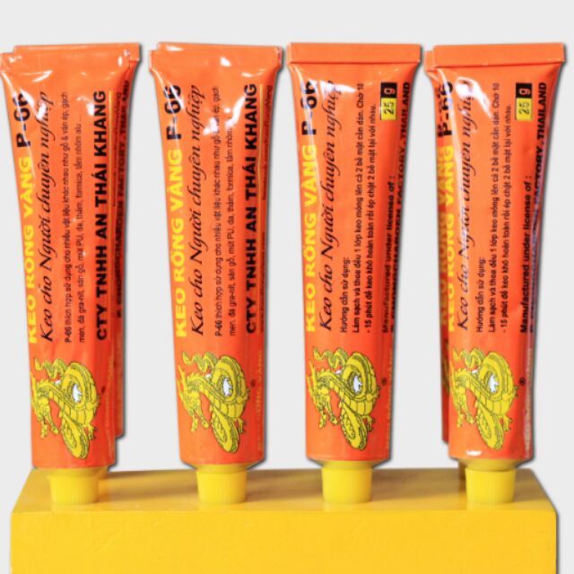 Bộ 4 keo dán Rồng Vàng P-66 25g độ bám dính cực tốt
