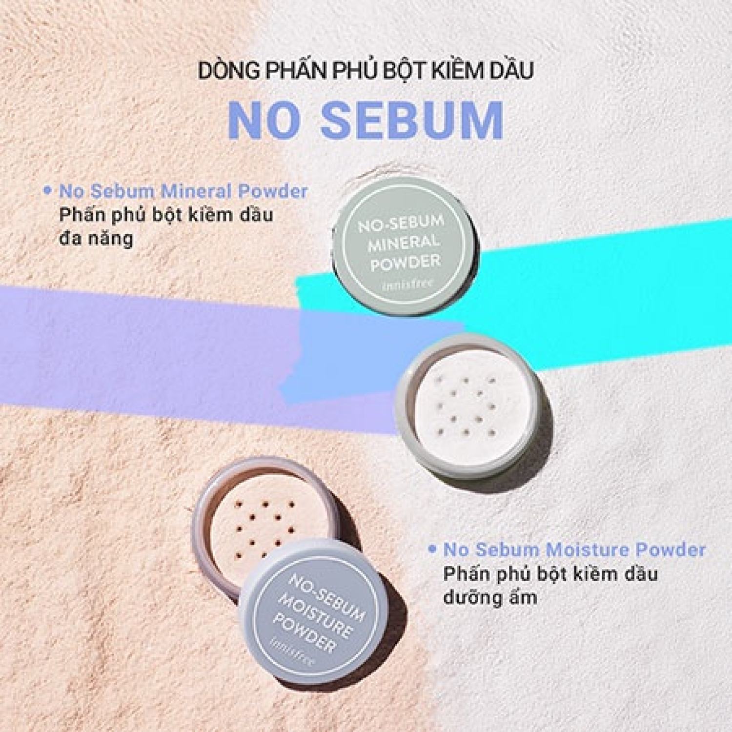 [Hàn Quốc] Phấn Phủ Dạng Bột Kiềm Dầu Innisfree  No Sebum 5g