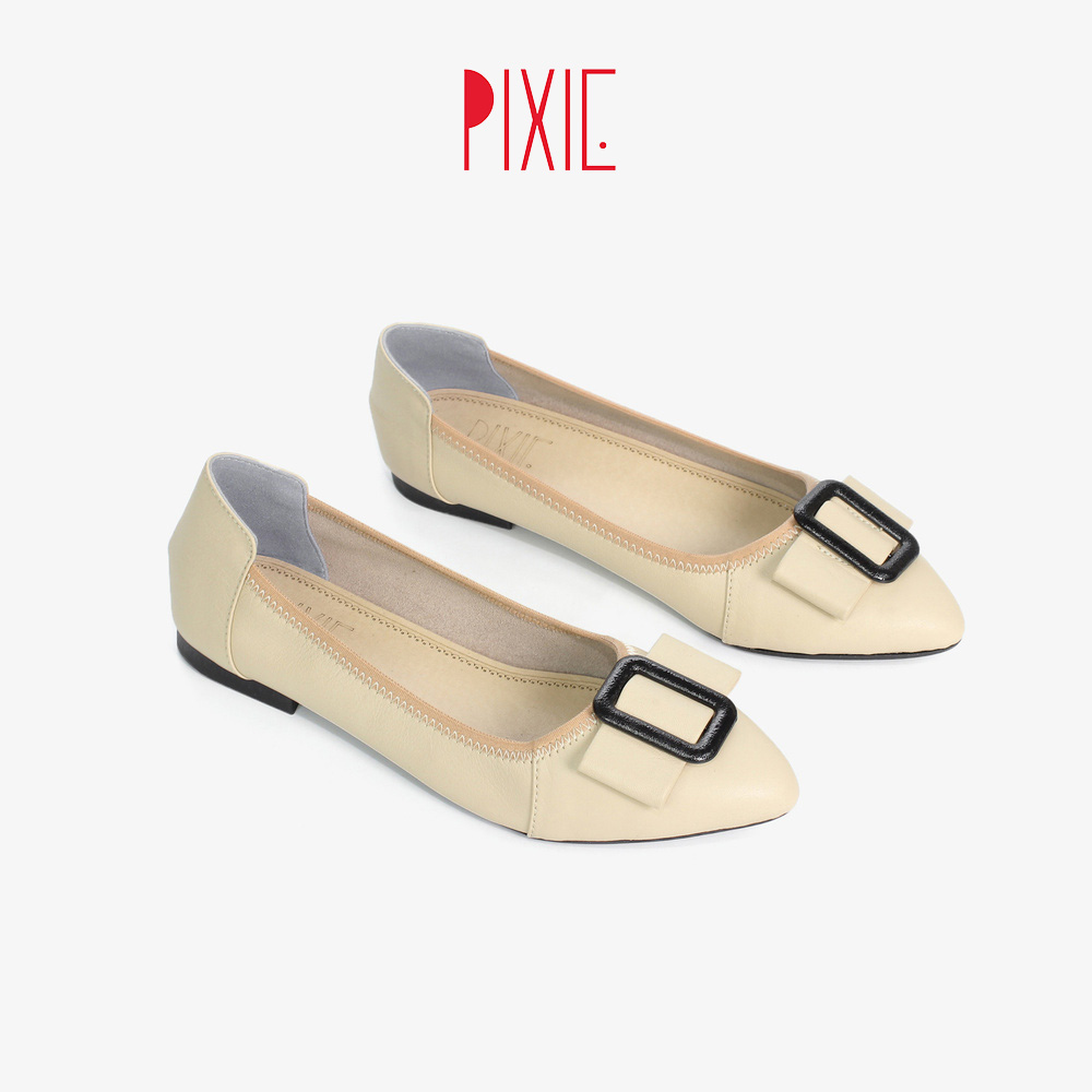 BÁO GIÁ GIÀY BÚP BÊ PHỐI KHÓA DA THẬT CILLIE MÀU BÒ 1211 (STORE 5703) | Shopee Lazada Sendo Tiki mới nhất 68 Giày Búp Bê Da Bò Đế Mềm Khóa Vuông Màu Kem Pixie P243