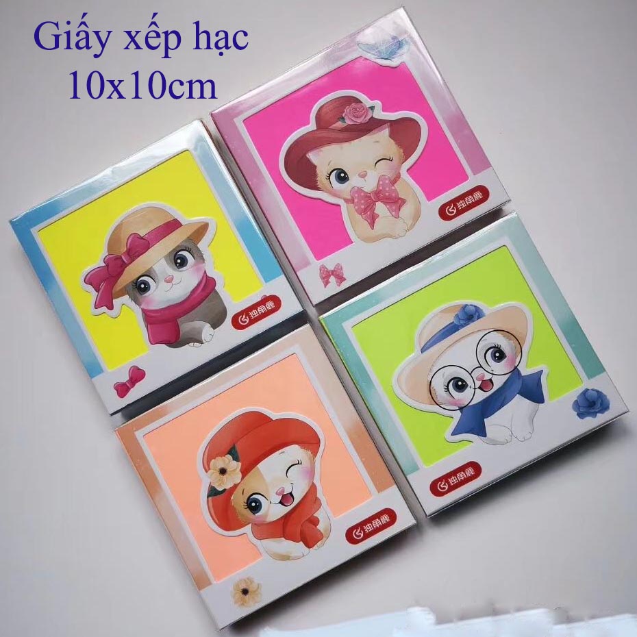 Tập giấy xếp (gấp) hạc 80 tờ nhiều màu xinh xắn Phụ Kiện 68