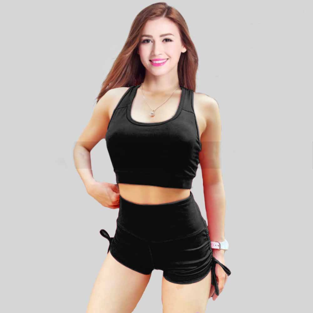 ❤ MẪU HÓT ❤ Đồ tập gym nữ bộ yoga áo bra có sẵn mút ngực kèm quần sooc chất vải thun lạnh co giãn 4 chiều thấm hút tốt - Trùm Túi A1