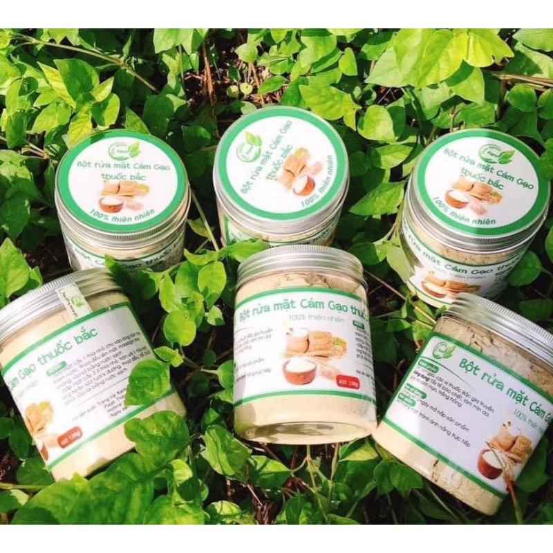 Bột rửa mặt cám gạo Thảo Dược (Hộp 120g)