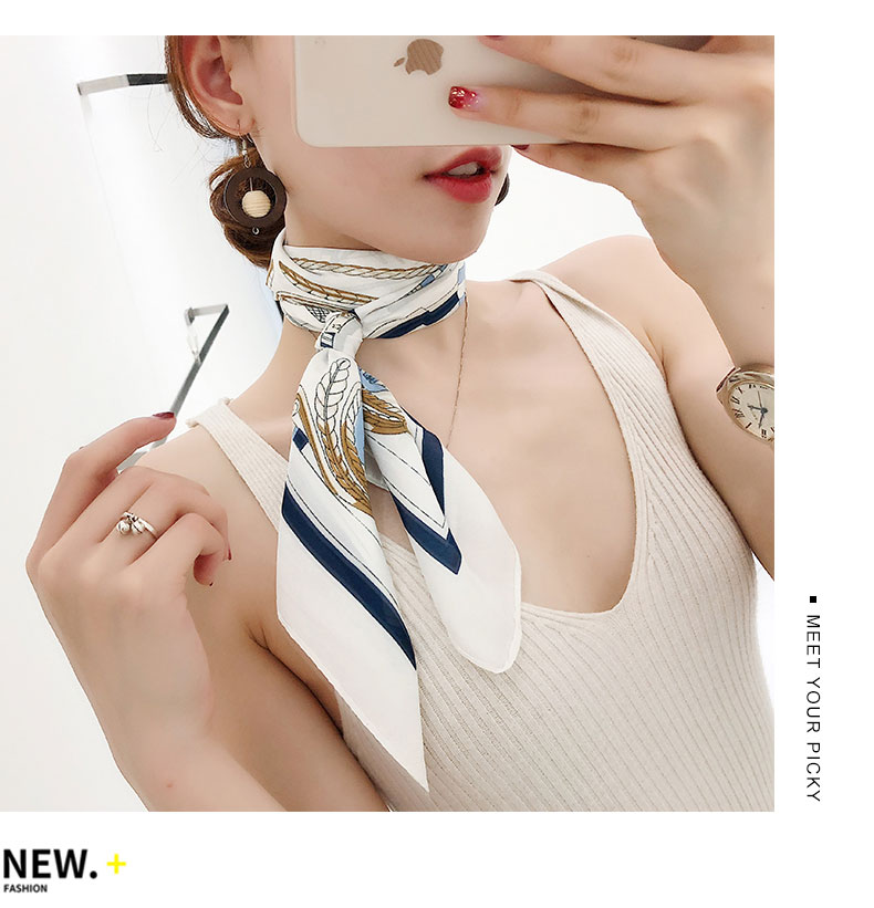 Shawl collar female silk scarf silk square 70 cm