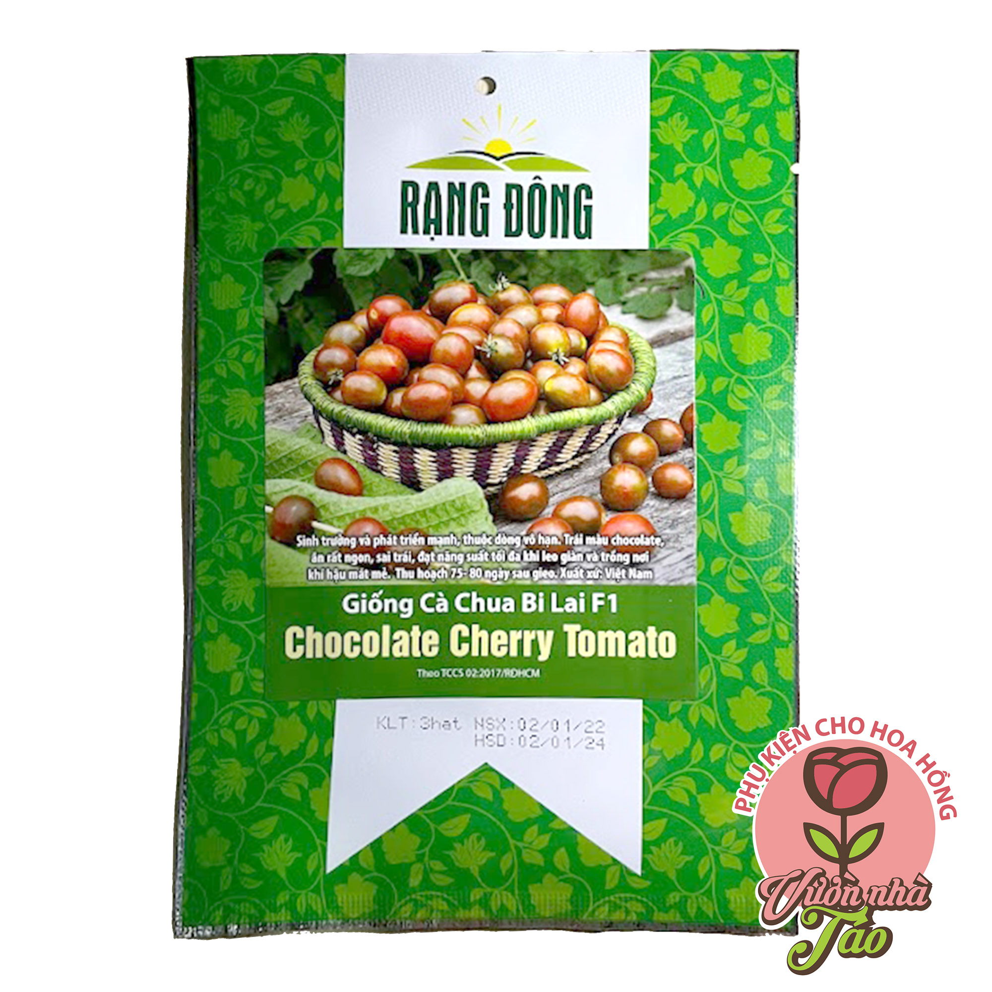 Hạt giống cà chua bi lai F1 Chocolate Cherry Tomato