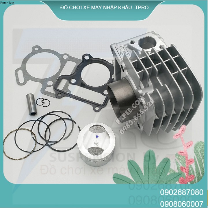 Bộ lòng sum racing trái 54 / 56 mm xe sirius rc, jupiter mx / v