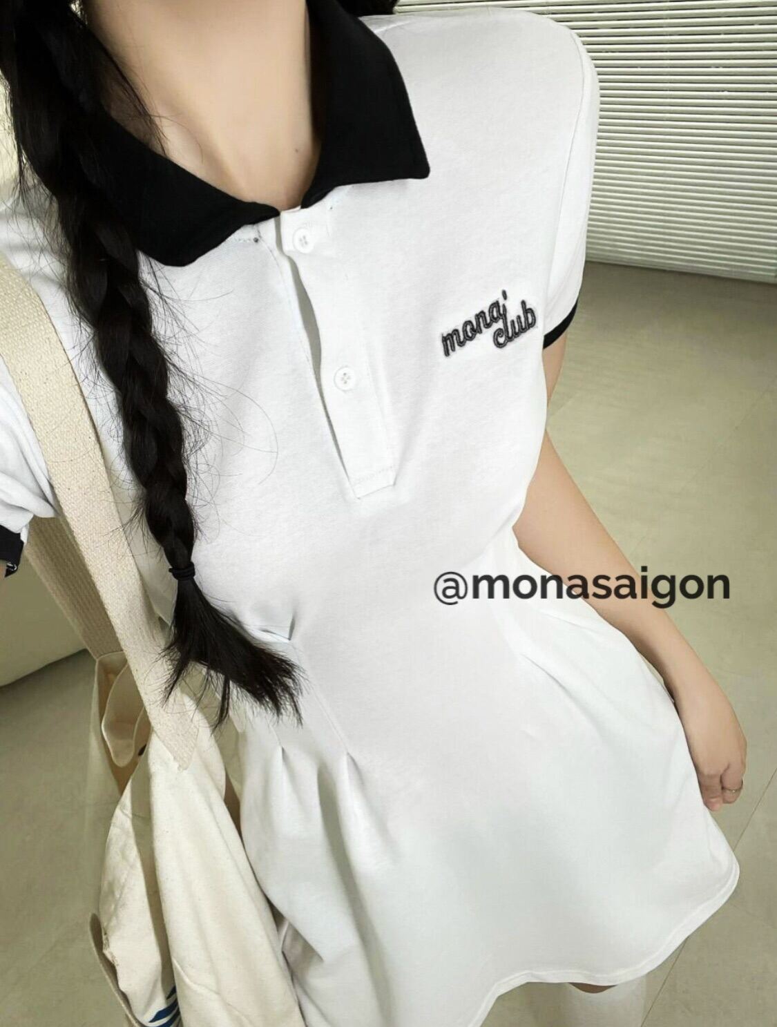[VOUCHER 12%/149K] Đầm polo MONÁ - BABY DRESS