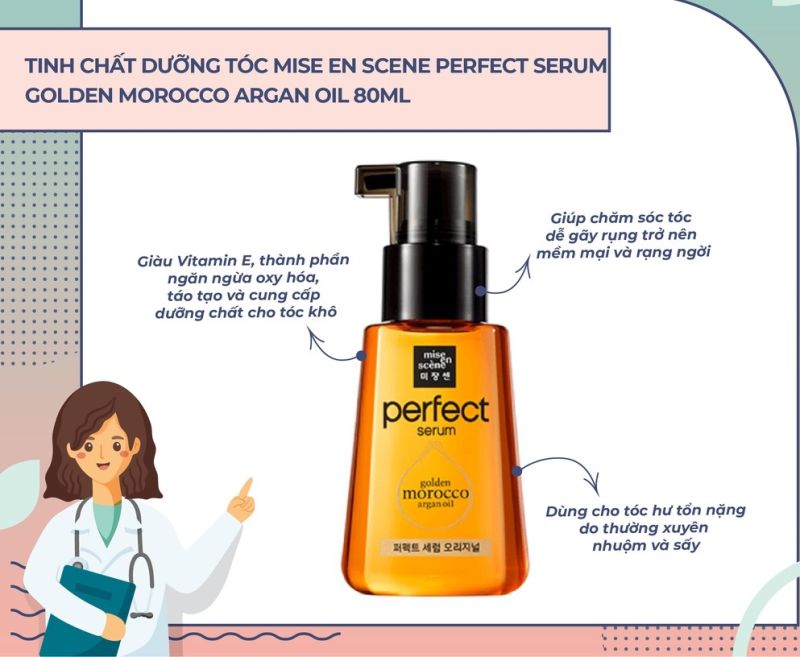 【💯Hàng thật】Dưỡng tóc mise en scene 80ml Làm mượt tóc phục hồi tóc khô