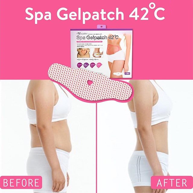 [HCM][Hộp 5 Miếng] Miếng Dán Tan Mỡ Bụng Spa Gel Patch 42°C Hàn Quốc