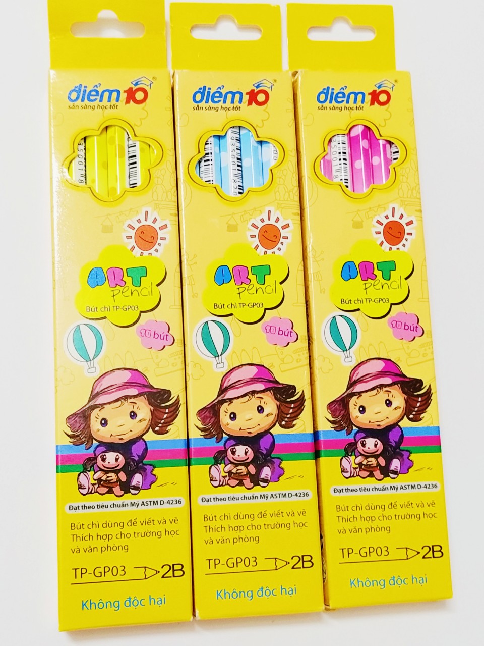 [HCM]Hộp 10 chì 2B Thiên Long-GP03