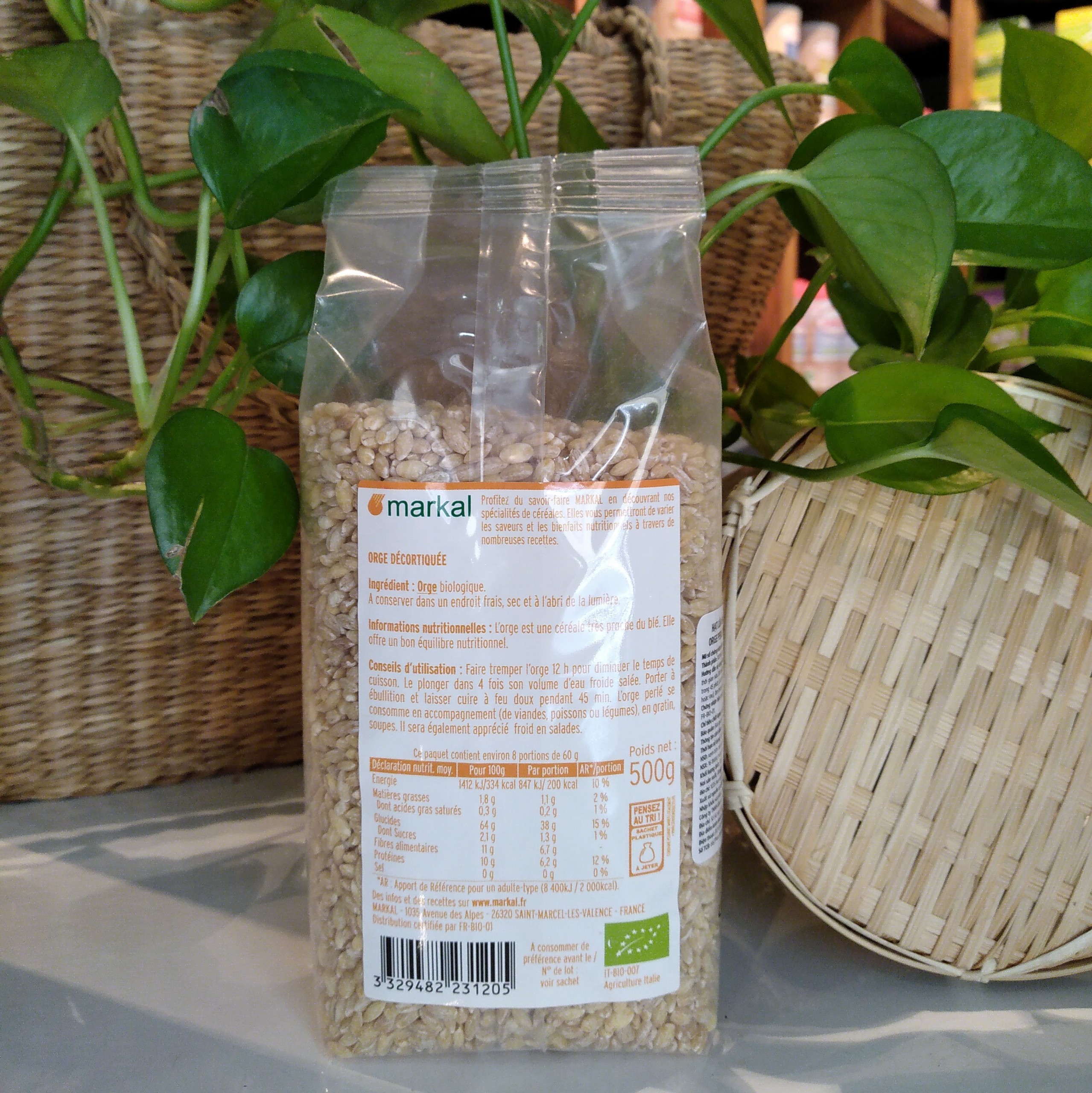 [HCM]Hạt lúa mạch ngọc trai hữu cơ Markal 500g - Leafhouse hcm