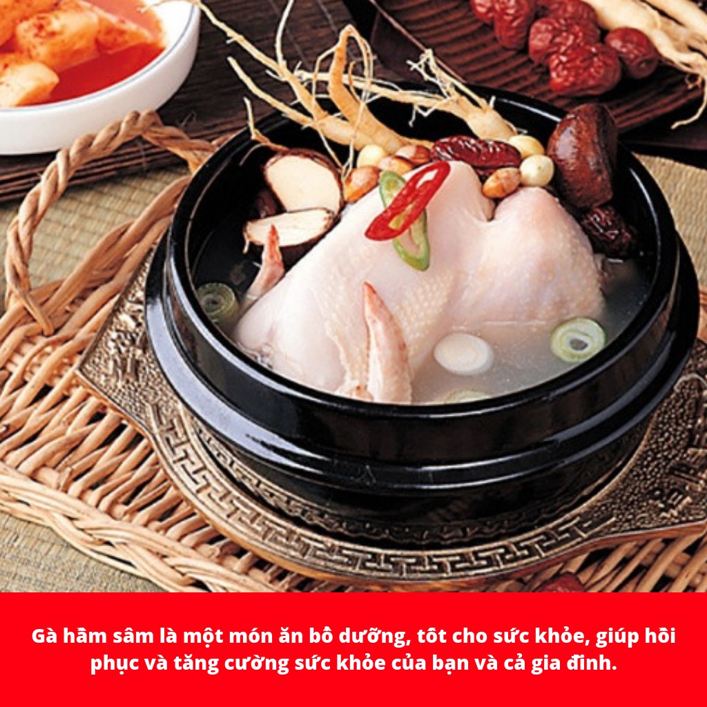 NGUYÊN LIỆU GÀ HẦM SÂM HÀN QUỐC GÓI 70G