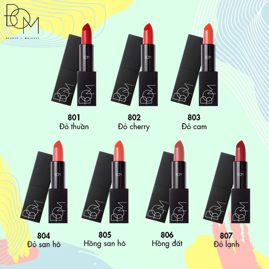 [6-11/12 VOUCHER GIẢM 8%]Son thỏi BOM My Lipstick