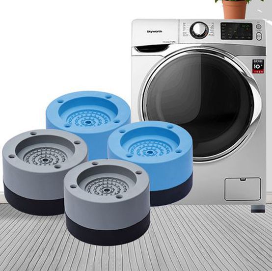 Bộ Chống Rung Máy Giặt Bằng Cao Su - Phụ Kiện Máy Giặt Không Thể Thiếu, Giúp Bạn Giảm Tiếng Ồn, Chống Rung, Bảo Vệ Chân Máy Giăt Không Bị Rỉ Sét
