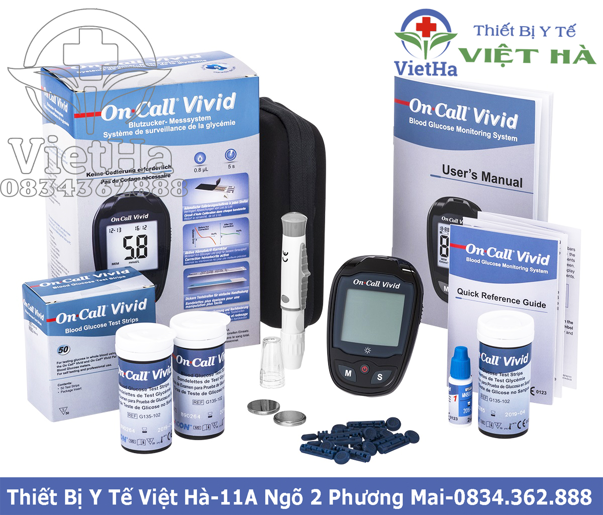 MÁY ĐO ĐƯỜNG HUYẾT ON CALL VIVID