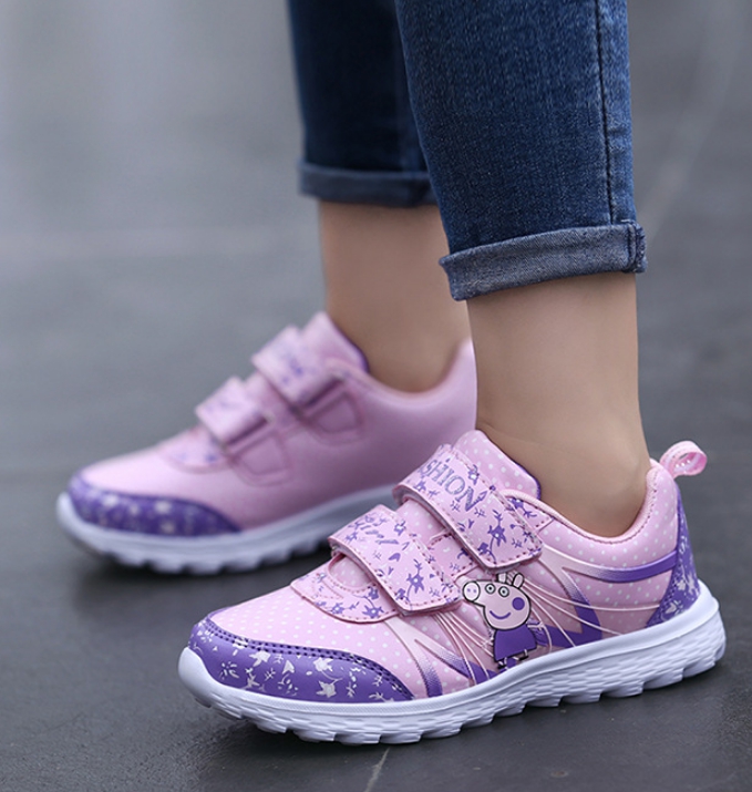 Giày cho bé gái in hình Heo Peppa TA036