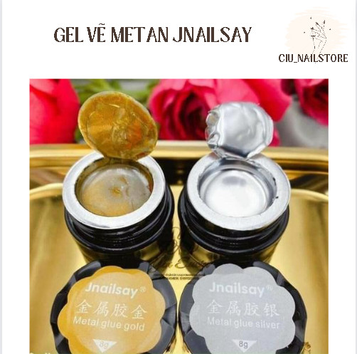gel nhũ metan siêu sáng trang trí móng