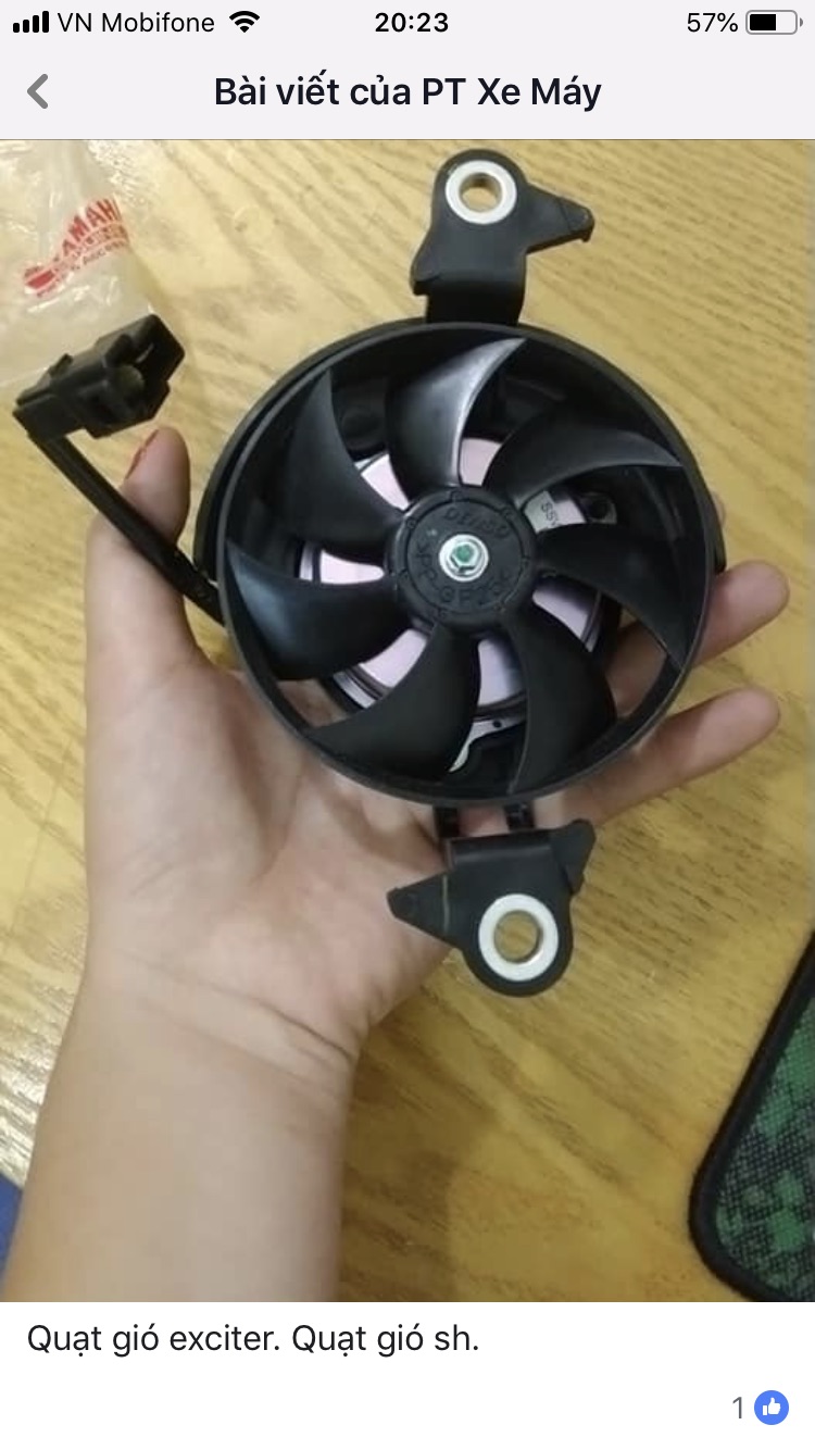 Quạt Két Nước Exciter zin 100%