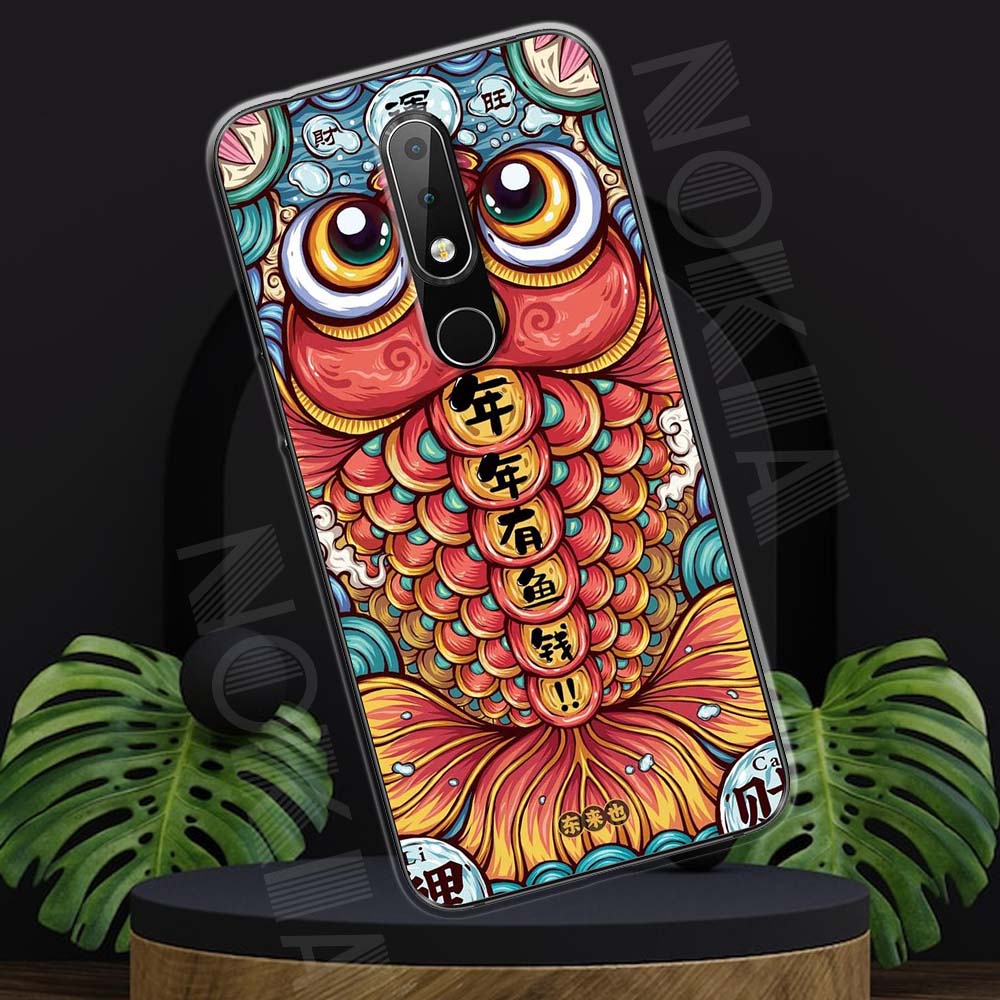 Ốp lưng Nokia 6.1 Plus mẫu BST Chim chóc và cá cảnh TPU