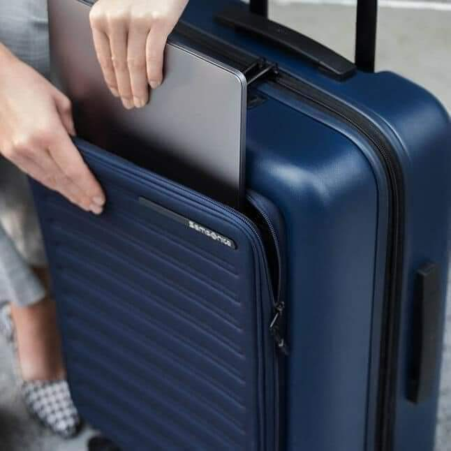 Vali Samsonite STACK'D EASY ACCESS, Size Cabin, Vali Du Lịch, Công Tác, Phù Hợp Với Chuyến Đi Xa, 4 Bánh Xoay 360, Có Khóa An Toàn, Nhập Đức, Bảo Hành 12 Tháng, Hàng Chính Hãng