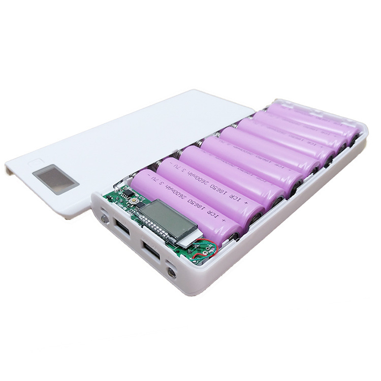 Box sạc dự phòng 8 cell LCD (Giao màu ngẫu nhiên)