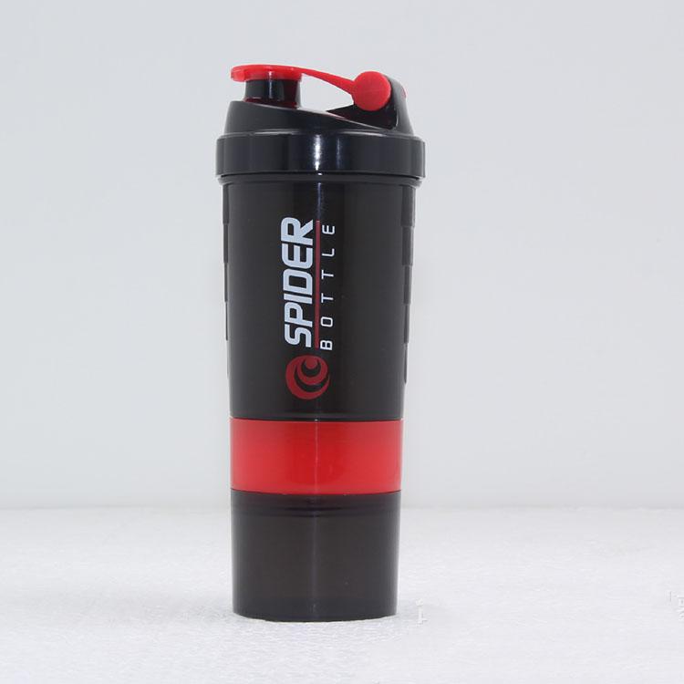 Bình nước Spider - bình nước tập gym 3 ngăn 650ml