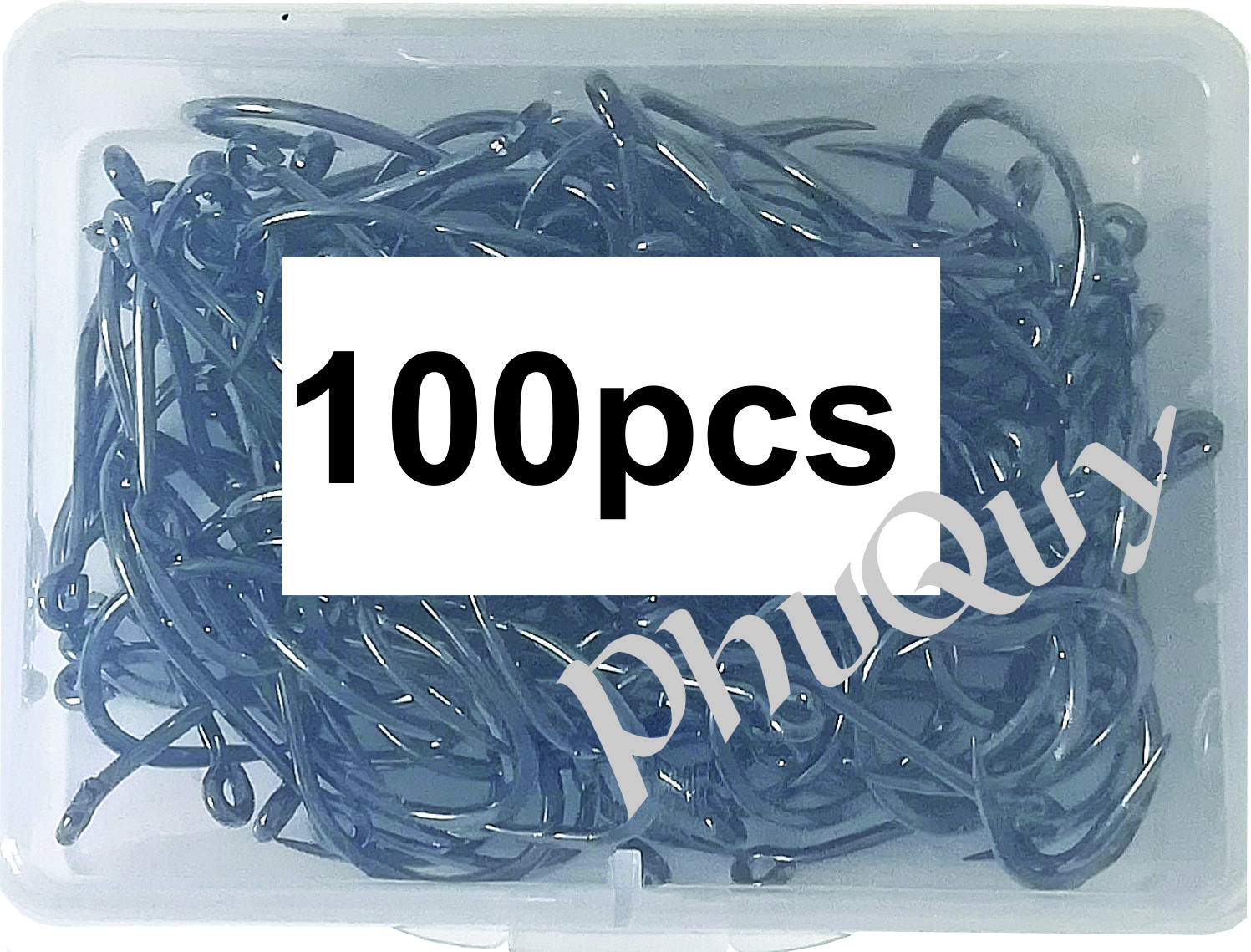 Hộp 100 Lưỡi Câu Cá Thép Carbon (Mã: D)