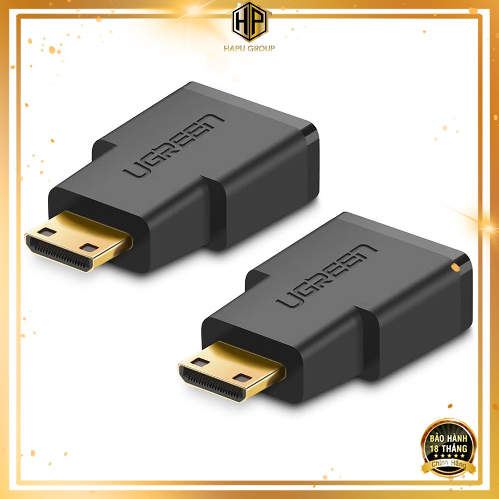 Đầu chuyển đổi Mini HDMI sang HDMI Ugreen 20101 chính hãng - Hapugroup