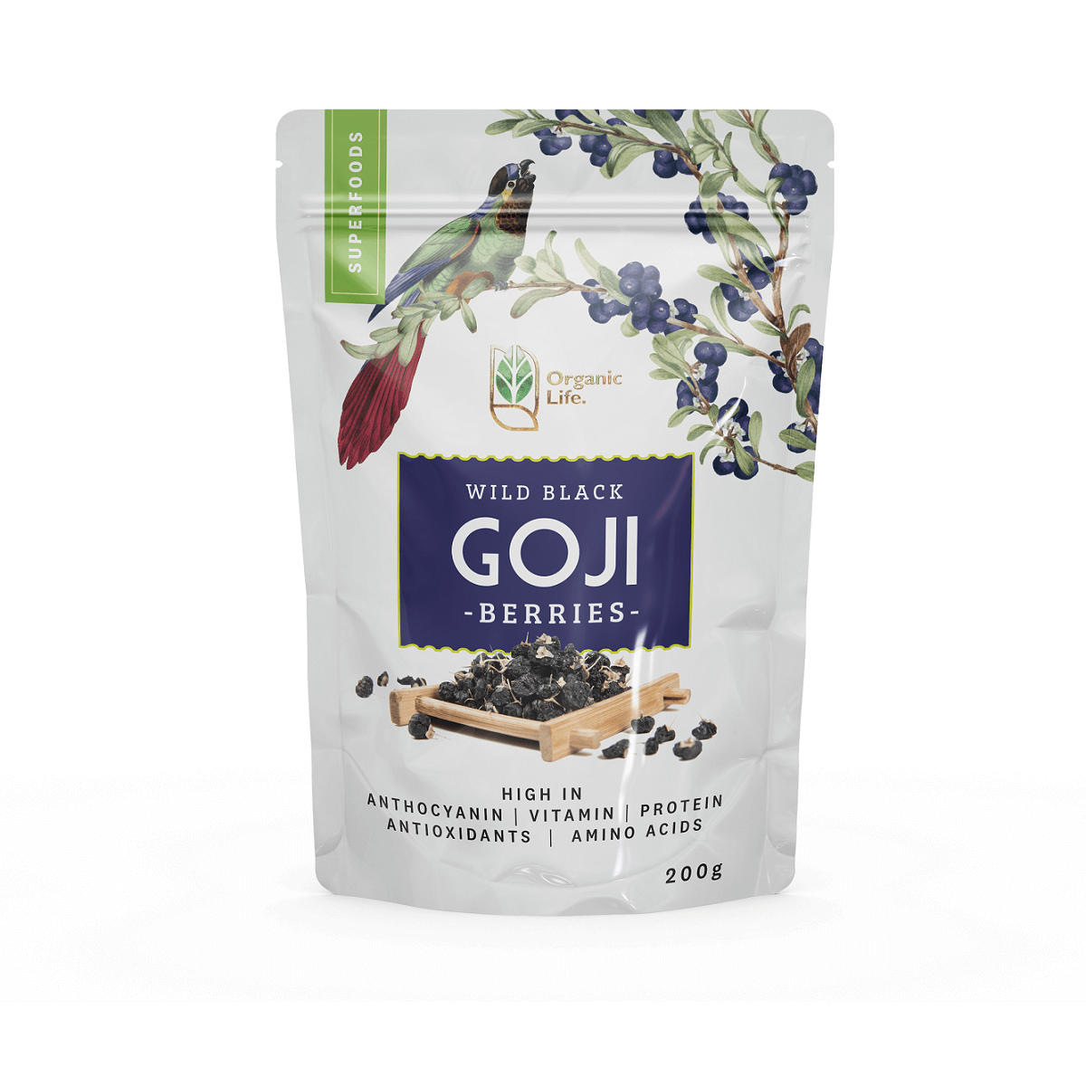 Hắc Kỷ Tử Hữu Cơ ORGANIC LIFE 200G