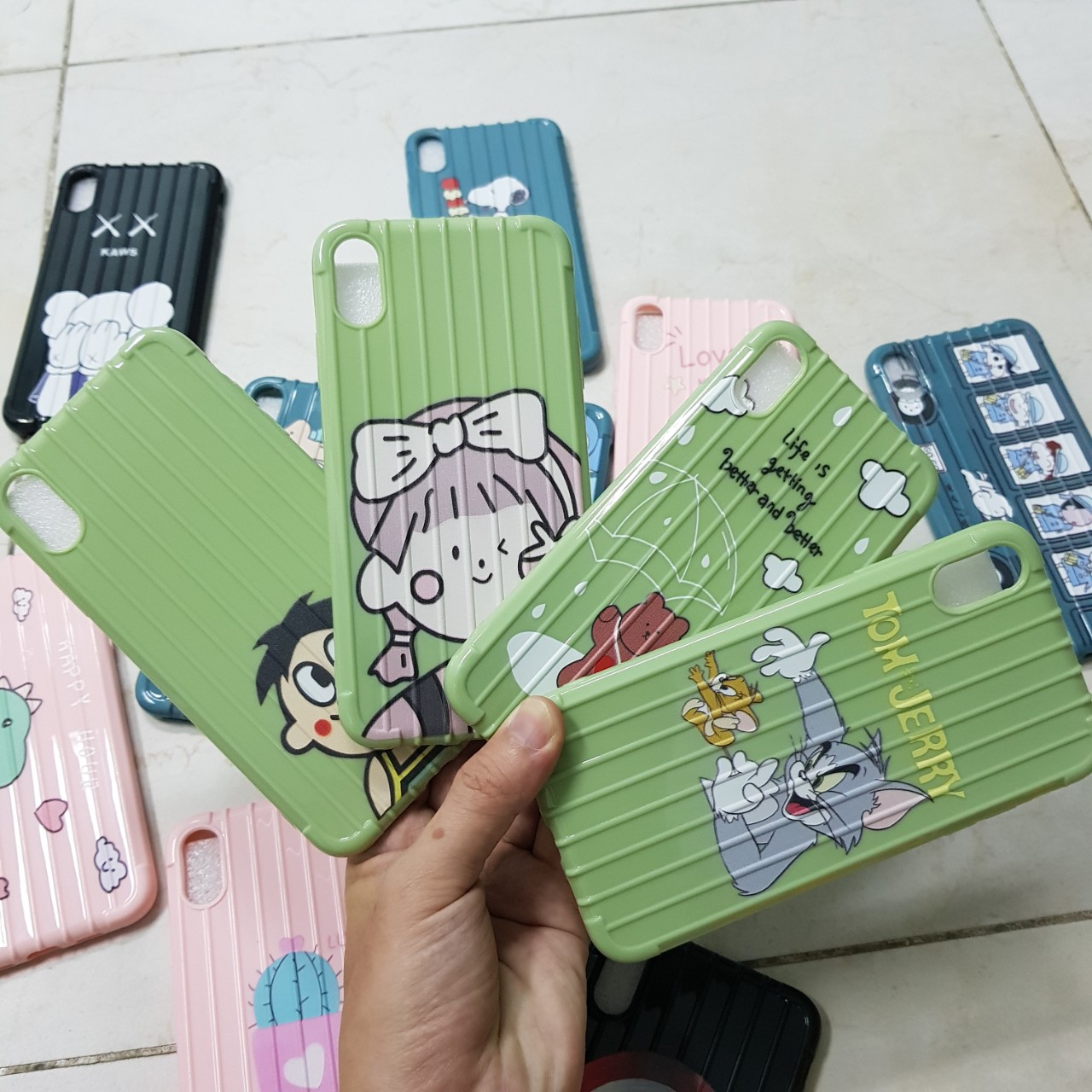Ốp lưng vali hoạt hình cute dành cho iphone Xmax