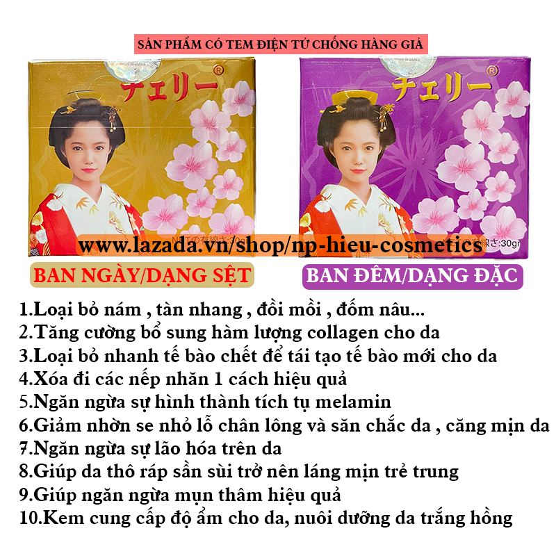 Kem Hoa Anh Đào cao cấp Nhật Bản