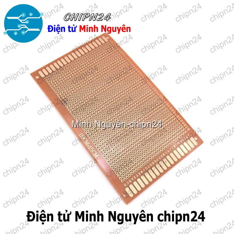 [1 tấm] Testboard 1 mặt thường 9x15cm (Board đồng đục lỗ PCB, Testboard cắm hàn) - HH000565