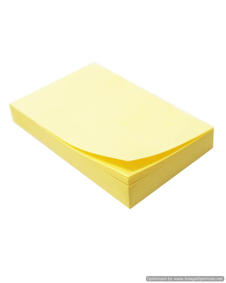 Bộ 5 Xấp Giấy Note có keo  3x 3'' ( vàng ) ( 76 mm x 76mm)