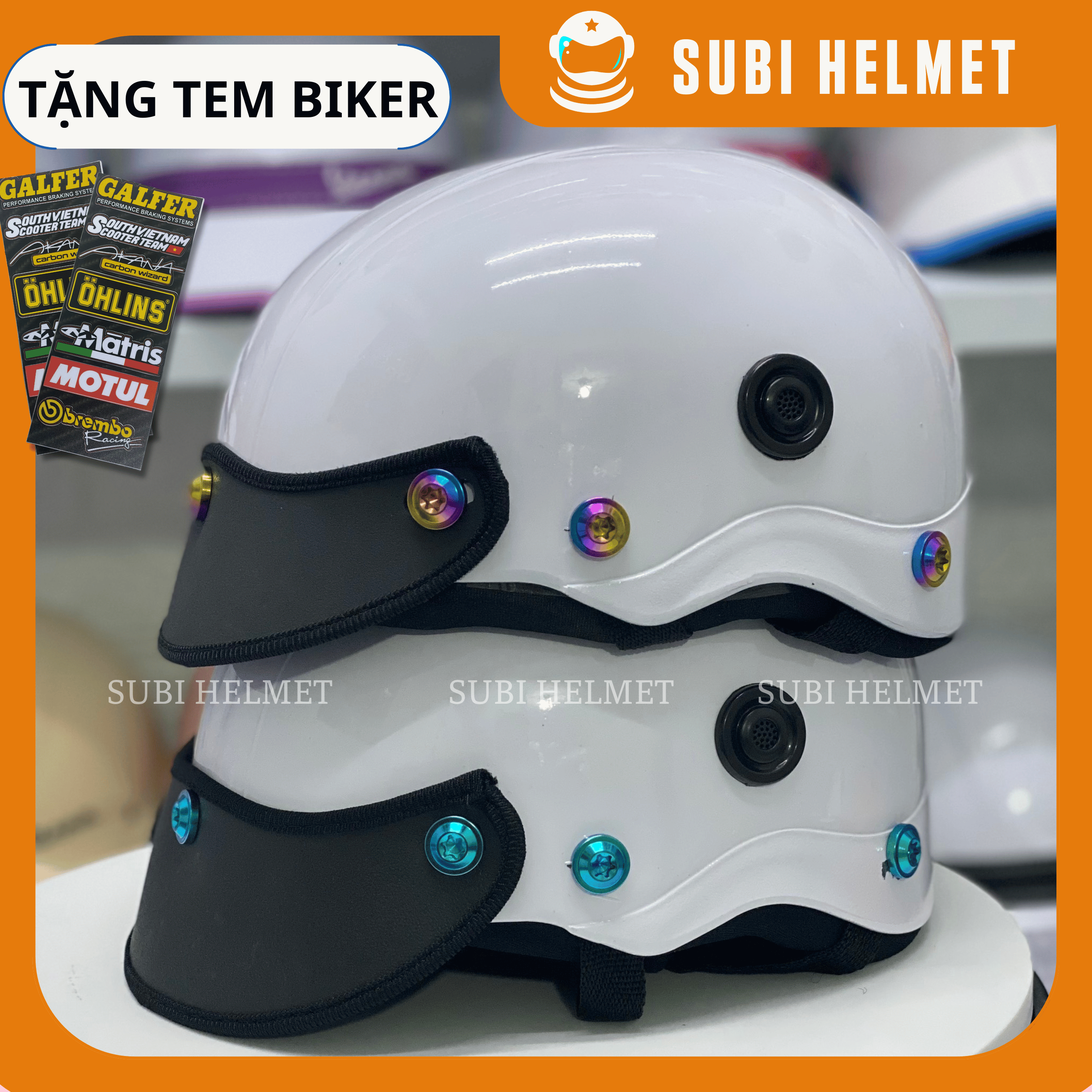 Nón Bảo Hiểm Gắn ốc Titan Gr5 , Mũ Bảo Hiểm Nữa đầu Titan Thời Trang Năng Đông Cho Nam Và Nữ