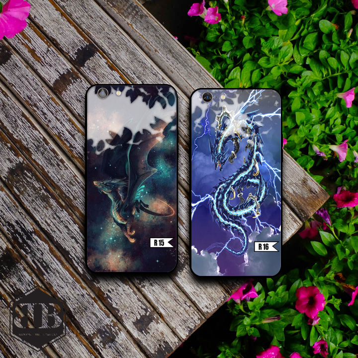 Ốp lưng kính cường lực oppo a39 / a57 đa dạng mẫu rồng