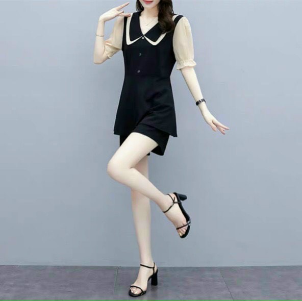 Set bộ công sở nữ chất umi phối voan có size lớn th tkt