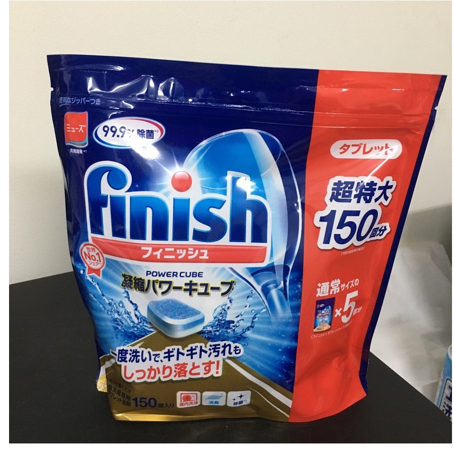 VIên rửa chén bát Finish Nhật Bản chuyên dùng cho máy, Viên rửa chén