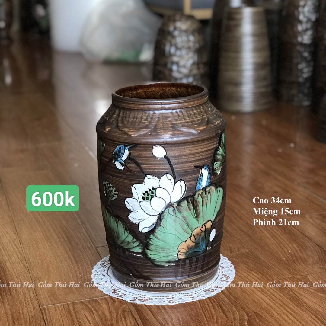 BT23 high grade rustic men bowl flower vase ceramic vase desktop decoration drawing pattern ceramic vase GTH