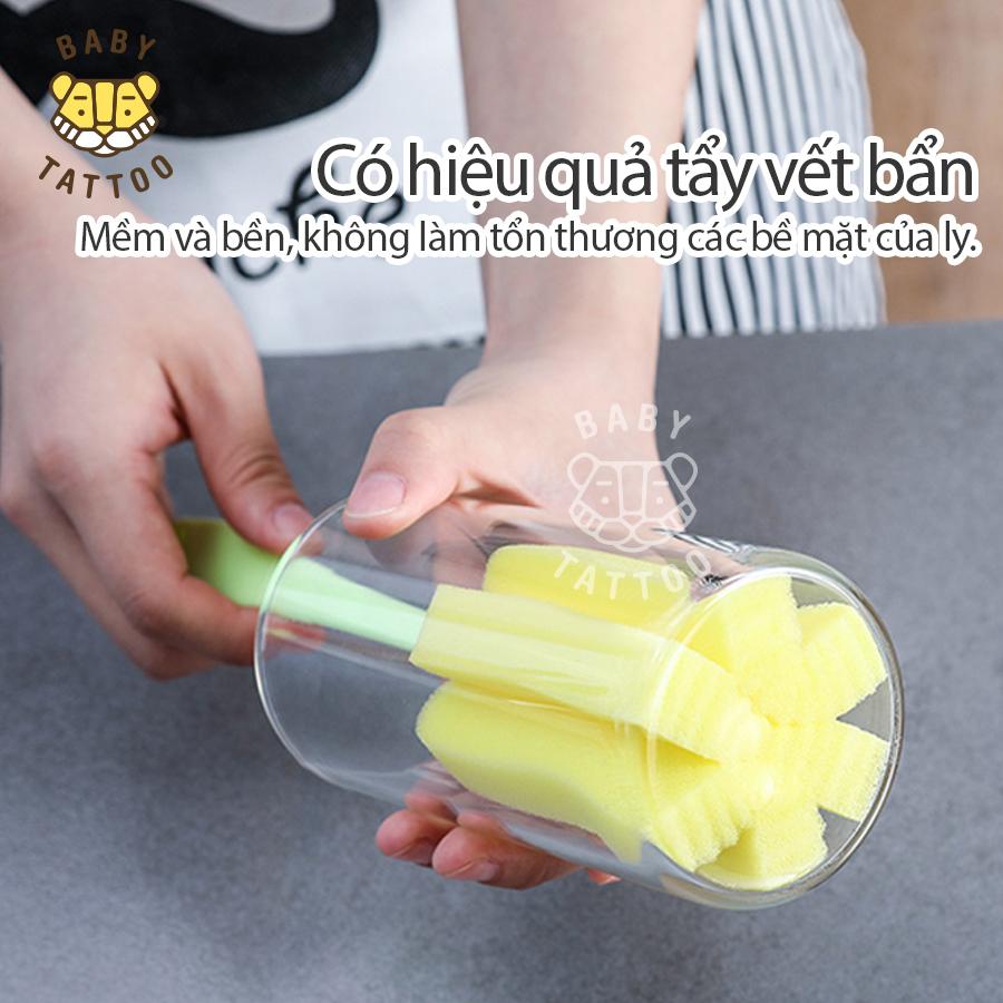 [HCM]Dụng cụ rửa ly đầu mút bọt biển