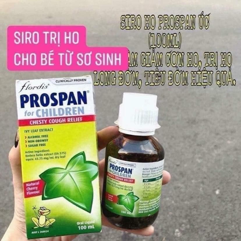 Siro ho Prospan Úc 100ml ( Hàng xách tay nội địa Úc)
