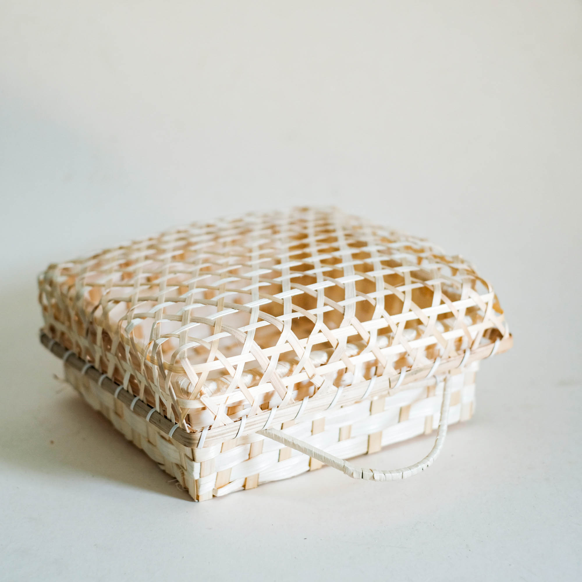 Gift Box bamboo đan-bamboo Square-woven bamboo box(33x30x10cm)