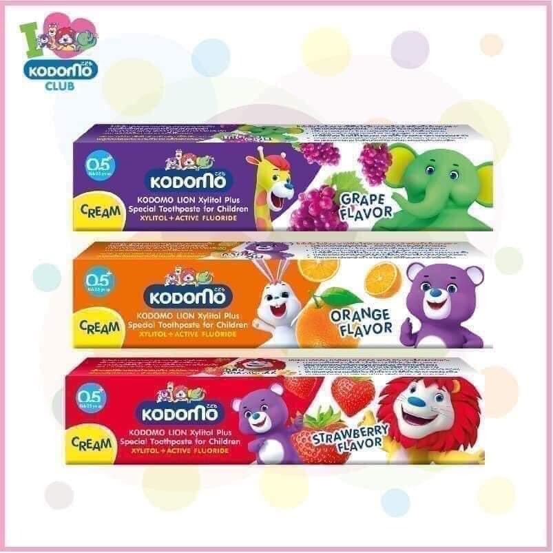 Kem Đánh Răng Kodomo Thái Lan - Dành Cho Bé Yêu Đủ 3 Vị