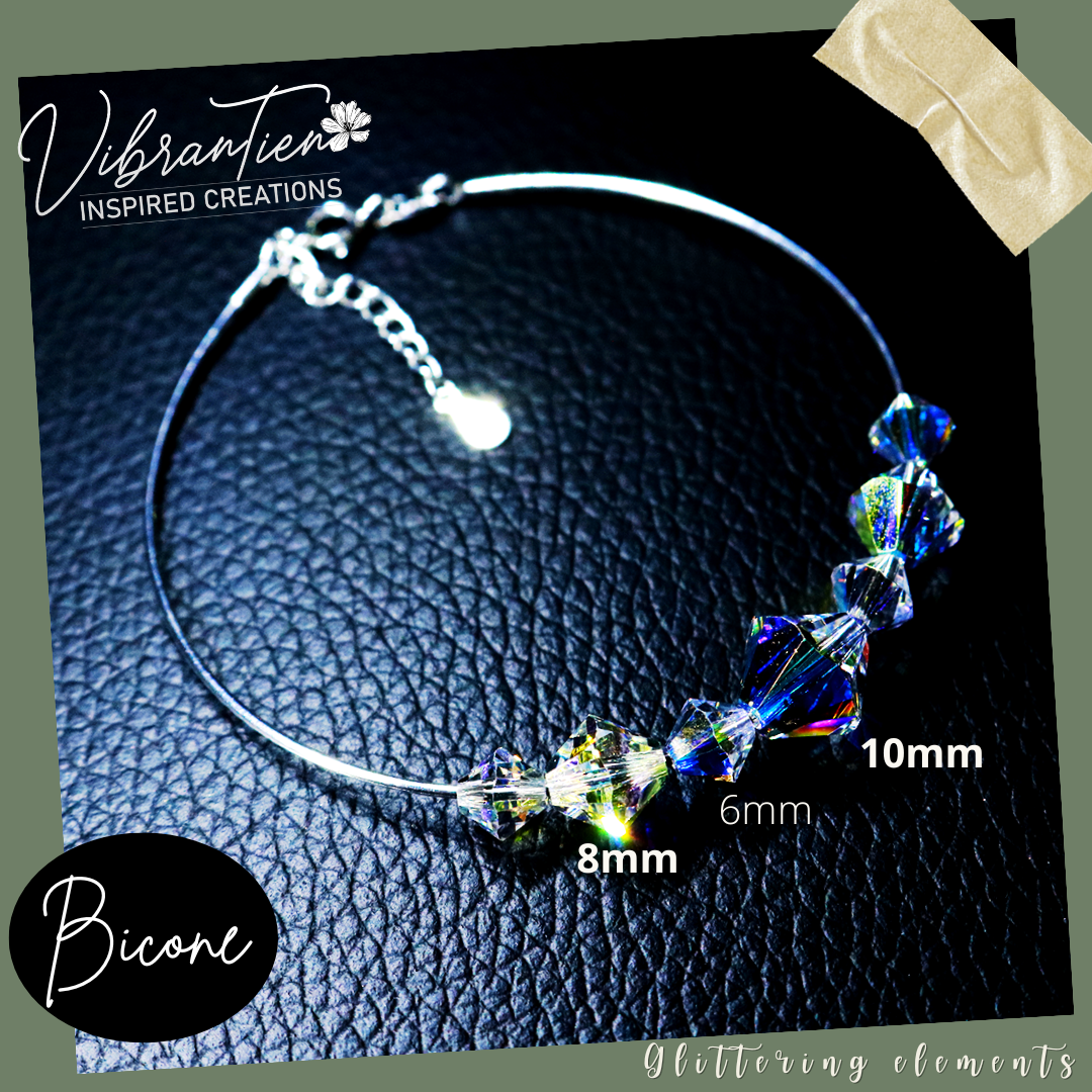 Pha lê Swarovski nón 3mm/4mm/6mm (1viên)