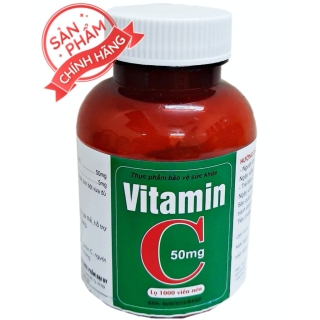 Lọ 1000 viên Viên uống Vitamin C 50mg- Giúp bổ sung Vitamin C, tăng đề thumbnail