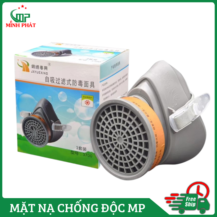 Mặt nạ chống độc than hoạt tính Minh Phát, mặt nạ phun thuốc trừ sâu chống khói độc.